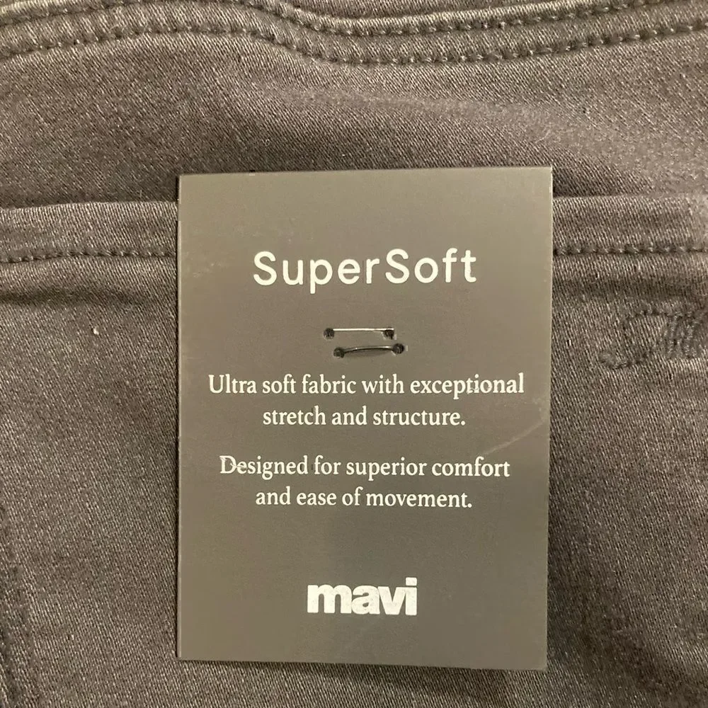 NWT Mavi ‘Adriana’ Mid Rise Super Skinny Jean Black Size 27